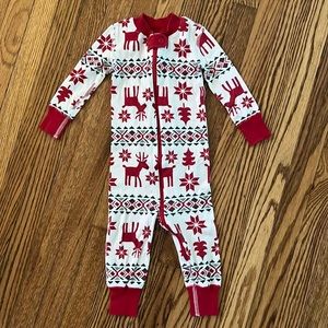 Hannah Andersson Christmas onesie, 12-18 mo